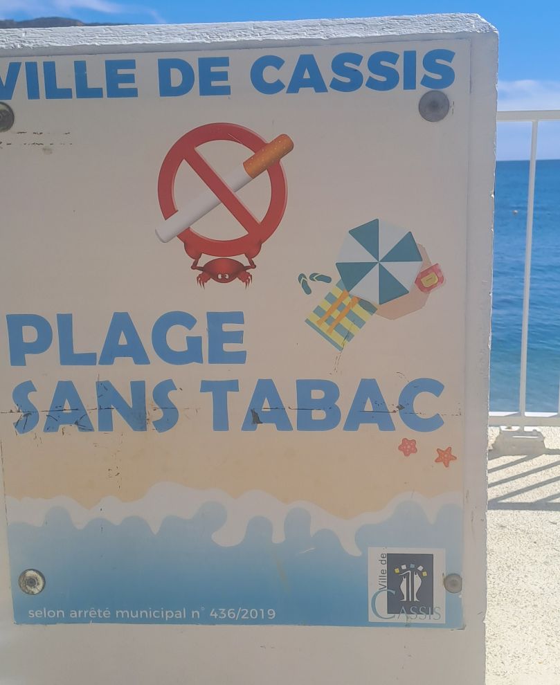 plage sans tabac